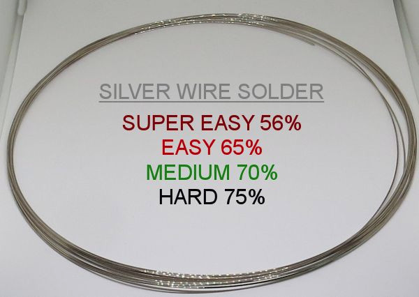 Silver Wire Solder  (per ounce) Solder, Hard, Easy, Super, Medium, Silversmithing, Supplies, Sterling, Wire, Round, 925, Jewelry, Metals, Metalsmithing 